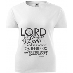 Tricou femei alb, Lord is good.. marimea L